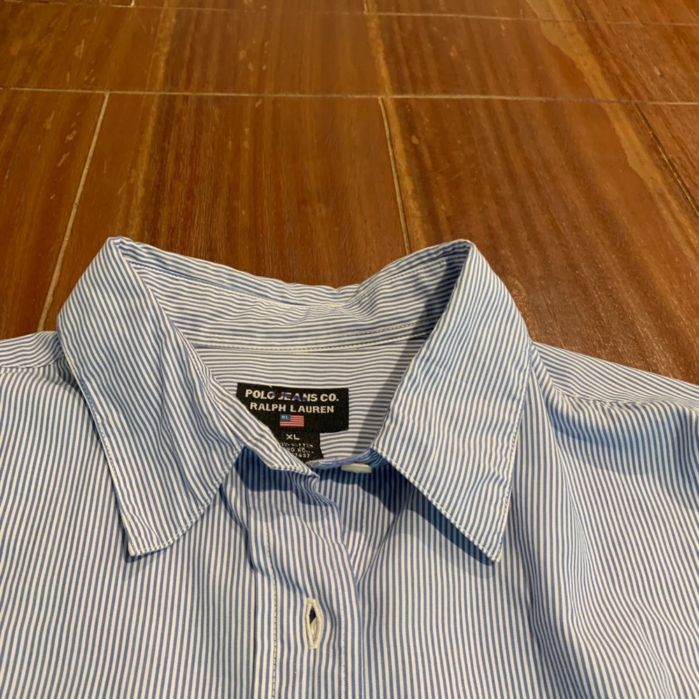 Polo Jeans Co. Ralph Lauren Stripe Shirt XL - Picture 4 of 9